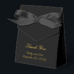 Ballotins Élégant Classic Black Gold Mariage boîte de préfér<br><div class="desc">Élégant Classic Black Gold Mariage boîte de préférence</div>