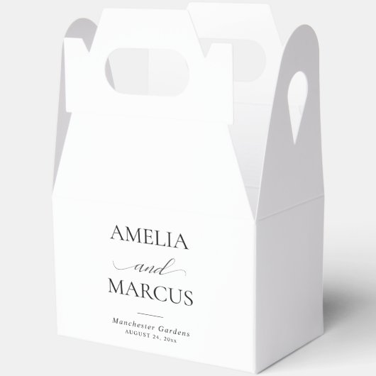 Ballotins Elegant Classic Script Calligraphy Wedding (Ouvrir)