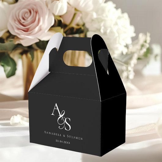 Ballotins Élégant, Classique, Monogramme, Mariage
