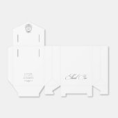 Ballotins Élégant classique noir et blanc Merci Ballotin (Déplié)