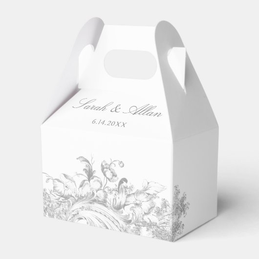 Ballotins Élégant classique Rococo Floral (Verso)