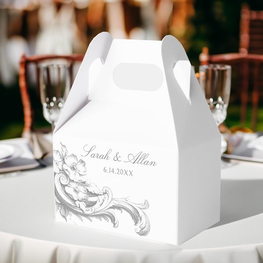 Ballotins Élégant classique Rococo Floral