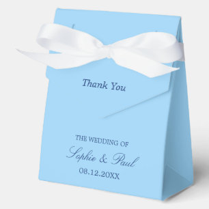 Ballotins Élégant Cornflower Blue Wedding Favor Box