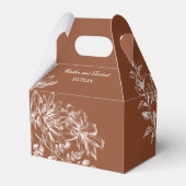 Ballotins Élégant cuivre et floral blanc (Arrière)