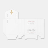 Ballotins Elégant culte Croix rose fille première communion (Déplié)