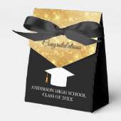 Ballotins Élégant Custom 2023 Graduation Black Gold Party (Verso)