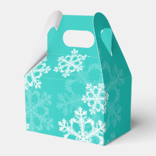 Ballotins Élégant Cyan Snowflakes motif de Noël moderne
