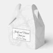 Ballotins Elegant Damask Personnaliser les noms Mariage (Verso)