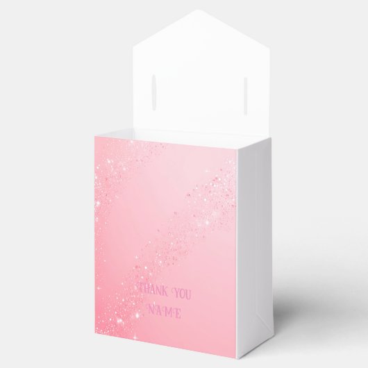 Ballotins Elégant design rose étincelle pour le mariage invi (Ouvert)