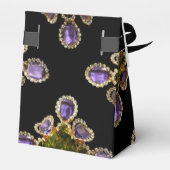 Ballotins Élégant Diamants d'Améthyste Violet Émeraude (Arrière)