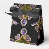 Ballotins Élégant Diamants d'Améthyste Violet Émeraude (Verso)