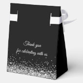 Ballotins Elégant Diamants d'argent noir 80e anniversaire (Verso)