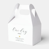 Ballotins Élégant Dîner De Répétition Coeur Or Un Jour Plus  (Arrière)