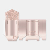 Ballotins Elégant doré rose vacances heureux (Déplié)