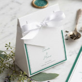 Ballotins Élégant Emerald Green Wedding Favor Box