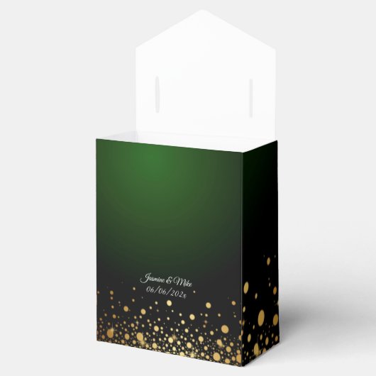 Ballotins Élégant Émeraude Vert Élégant ballotin élégant (Ouvert)