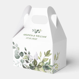 Ballotins Elégant Eucalyptus Aquarelle Mariage de verdure