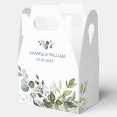 Ballotins Elégant Eucalyptus Aquarelle Mariage de verdure (Ouvert)