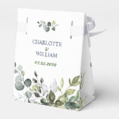 Ballotins Elégant Eucalyptus Aquarelle Mariage de verdure (Arrière)