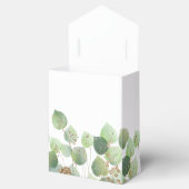 Ballotins Elégant Eucalyptus Aquarelle Mariage Favor Box (Ouvert)