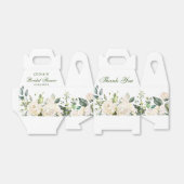 Ballotins Elégant Eucalyptus blanc Blush Hydrangea (Déplié)