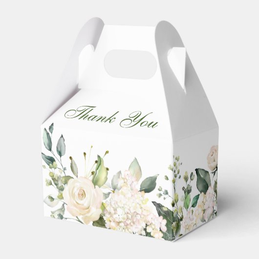 Ballotins Elégant Eucalyptus blanc Blush Hydrangea (Verso)