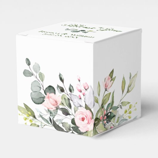 Ballotins Elégant Eucalyptus Blush Rose Mariage floral (Verso)