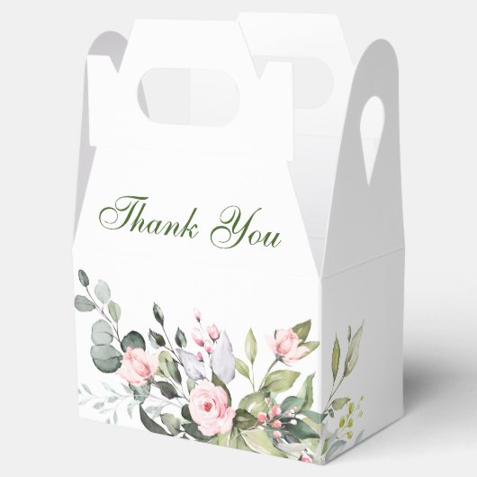 Ballotins Elégant Eucalyptus Blush Rose verdure (Ouvert)