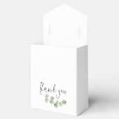 Ballotins Elégant Eucalyptus Vert Or Noms Date Blanc (Ouvert)