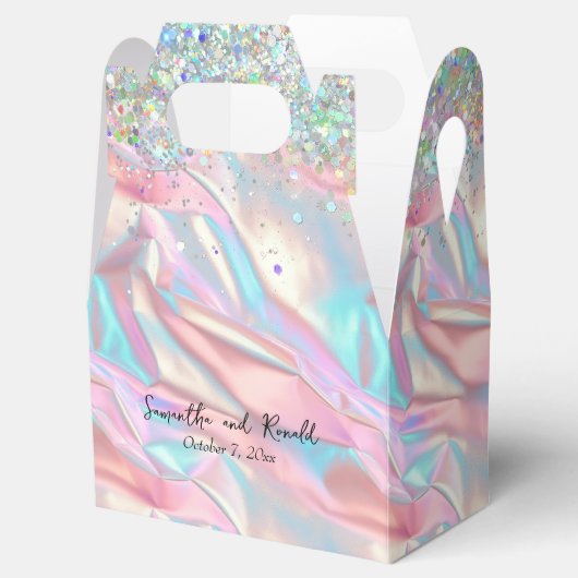 Ballotins Elégant Faux Iridescente Foil et Mariage de Partie (Ouvert)