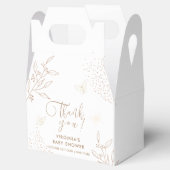 Ballotins Elégant Feuille  papillon Baby shower (Ouvert)