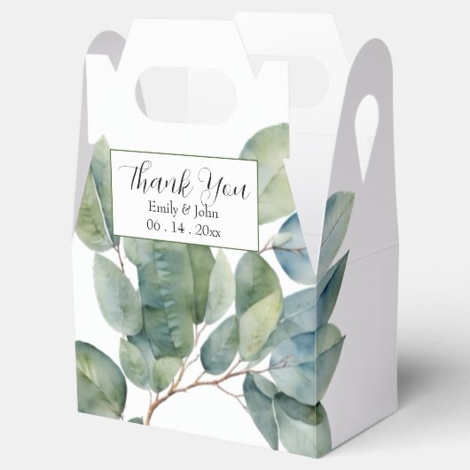 Ballotins Élégant feuille vert de printemps (Ouvert)