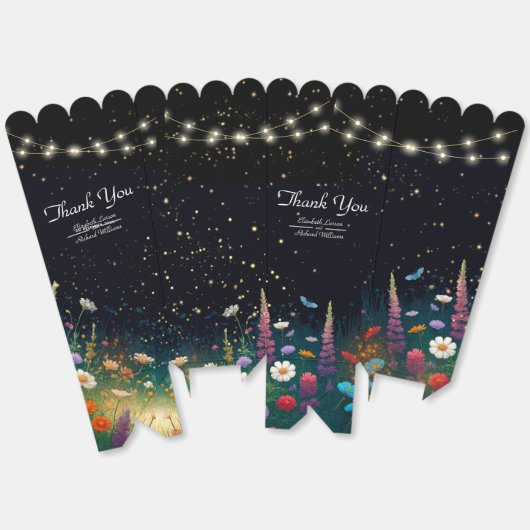 Ballotins Élégant Firefly Rustic Faire-part de mariage Favor (Déplié)