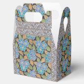 Ballotins Élégant Fleur Bleu Périwinkle Floral Classic (Ouvert)