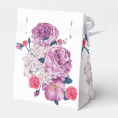 Ballotins Élégant Fleur violet Mariage personnalisé (Arrière)