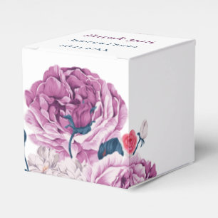 Ballotins Élégant Fleur violet Mariage personnalisé