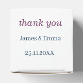 Ballotins Élégant Fleur violet Mariage personnalisé (Haut)