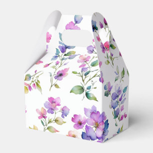 Ballotins Élégant fleurs sauvages d'aquarelle rose violet