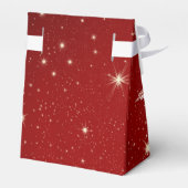 Ballotins Élégant flocon de neige en Mariage rouge (Arrière)