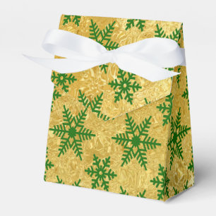 Ballotins Élégant flocon de neige vert sur Noël Abstrait d'o