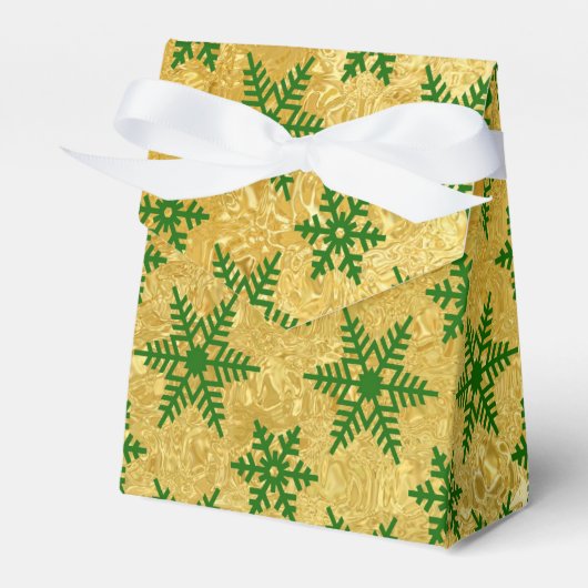 Ballotins Élégant flocon de neige vert sur Noël Abstrait d'o (Verso)