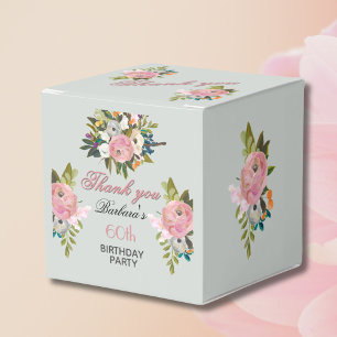 Ballotins Élégant Floral 60e Anniversaire