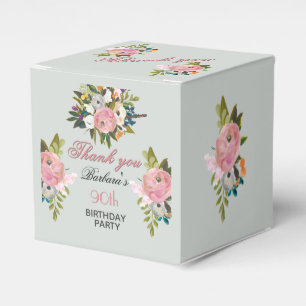 Ballotins Élégant Floral 90e Anniversaire