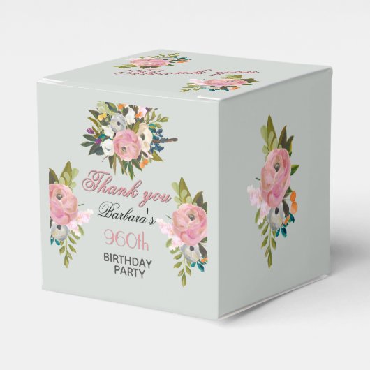 Ballotins Elegant Floral 90th Birthday (Verso)
