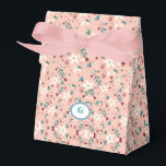 Ballotins Élégant floral rose<br><div class="desc">Boîte de faveur de nourriture et de boisson,  ensemble d'étiquettes de bouteille d'eau,  ensemble d'étiquettes de bouteille d'eau de boîte de faveur personnalisée de nourriture et de boisson</div>