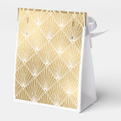 Ballotins Elégant Gatsby Art Déco Mariage blanc & or (Arrière)