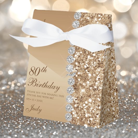 Ballotins Elégant Gold 80e anniversaire