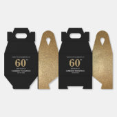 Ballotins Elégant Gold Black coutume 60e anniversaire (Déplié)