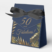 Ballotins Elégant Gold Blue 50 Fabuleux Anniversaire grand c (Verso)