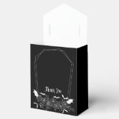 Ballotins Élégant gothique Floral Mariage noir (Ouvert)